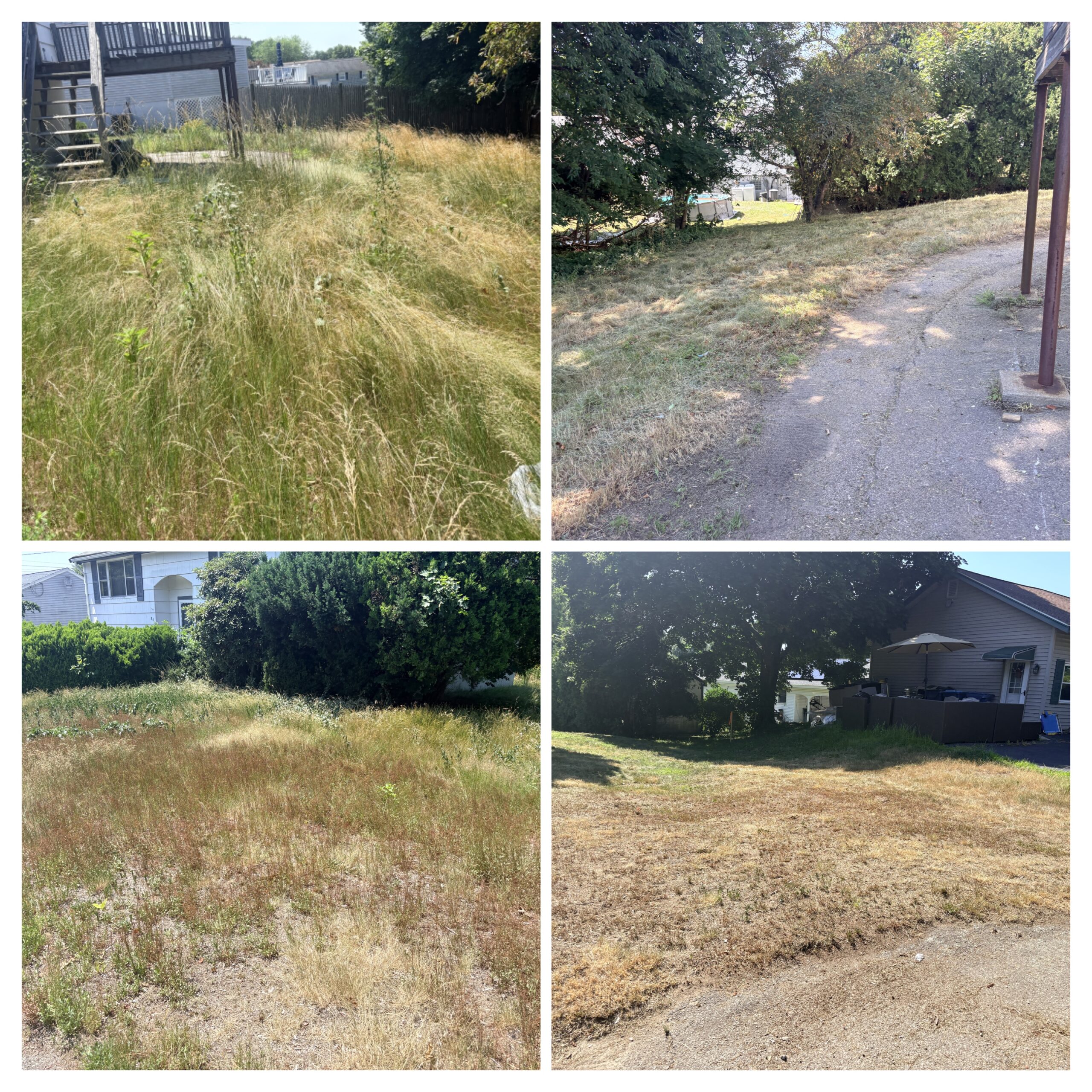 Residential fall property cleanup and debris removal on the South Shore
